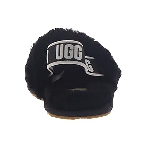 UGG ブラックファースライドサンダル 楽天市場】アグ オー フラッフィータ サンダル レディース